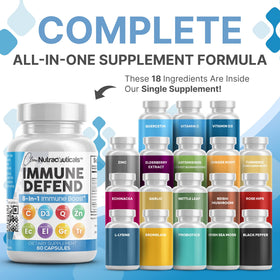 Capsules de Clean Nutraceuticals Complément Alimentaire 8 en 1