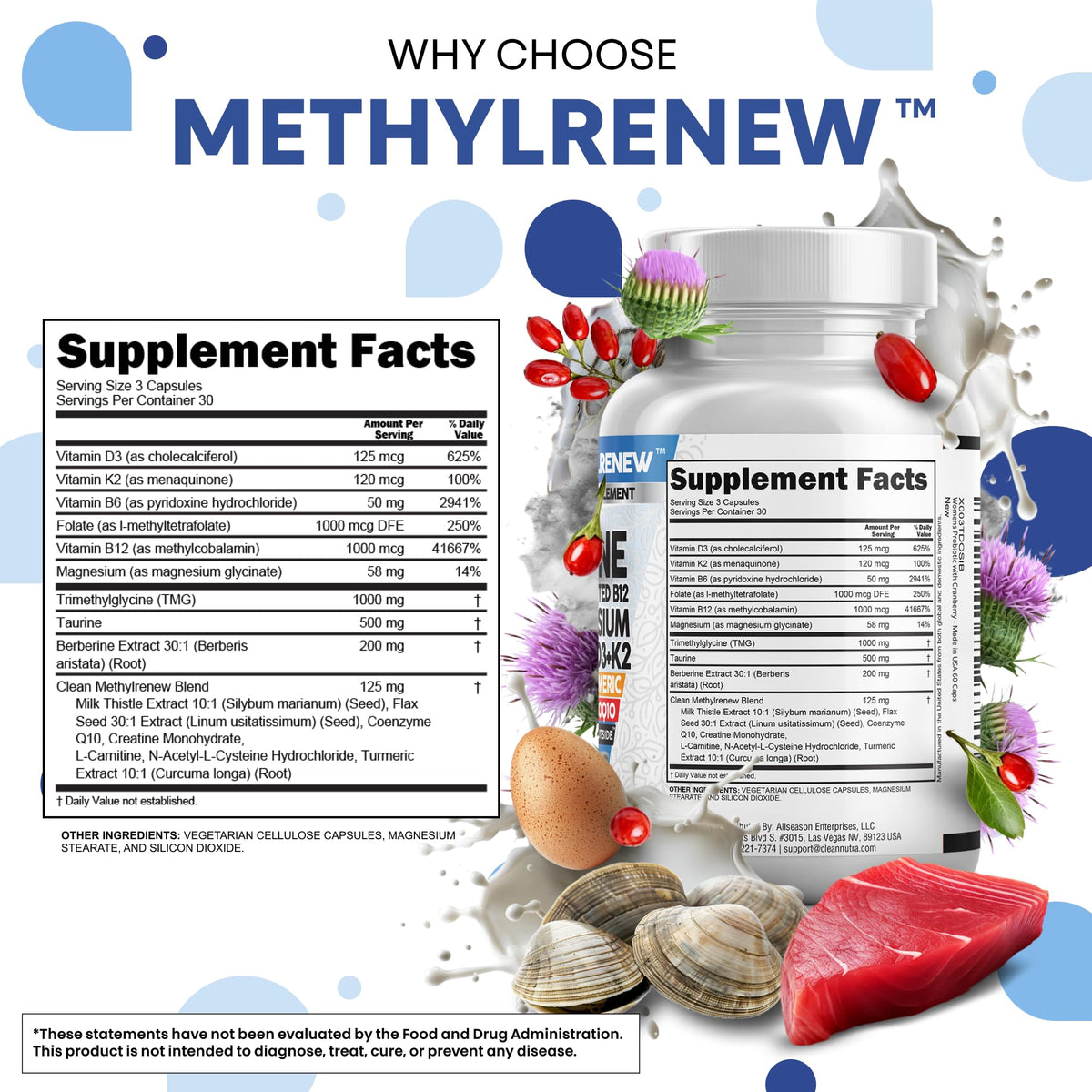 Capsules de Clean Nutraceuticals dans une main