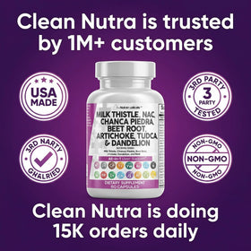 Capsules de Clean Nutraceuticals sur un fond neutre