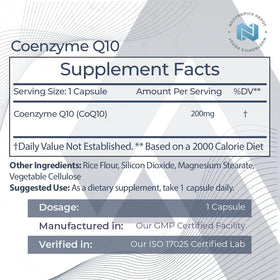 Capsules de CoEnzyme Q10 Nootropics Depot, vue de près