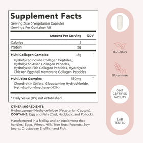 Capsules de collagène Alaya Naturals sur une table en bois
