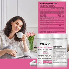 Capsules de collagène ESUNM en utilisation quotidienne