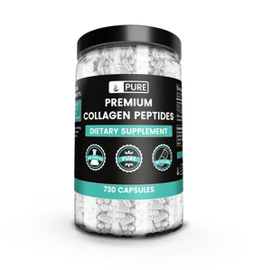 Capsules de collagène marin PURE ORIGINAL INGREDIENTS, vue de face