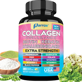 Capsules de collagène Parrox 14-en-1 vue de face