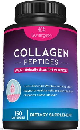 Capsules de collagène Sunergetic vue de face