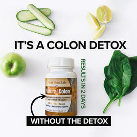 Capsules de Colon Cleanse de Greek Island Labs sur un fond blanc