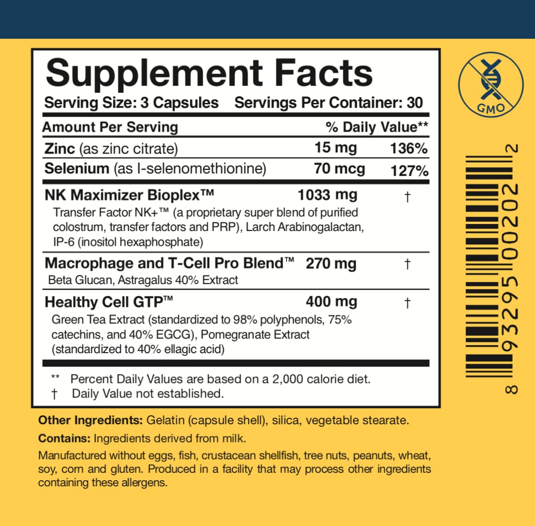 Capsules de colostrum dans une main