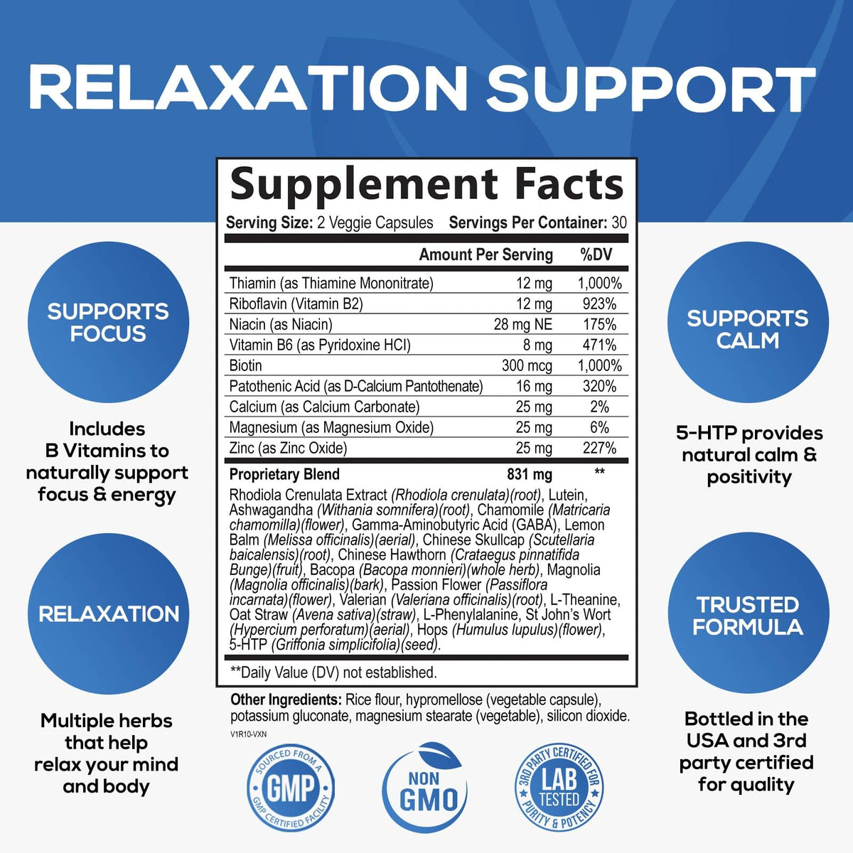 Capsules de complément alimentaire Ashwagandha Nature's Nutrition sur fond blanc