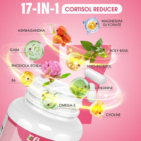 Capsules de complément alimentaire Cortisol Efioist sur fond blanc
