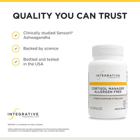 Capsules de complément alimentaire Integrative Therapeutics sur une table