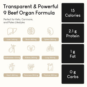 Capsules de Complément Alimentaire Optimal Carnivore sur fond blanc