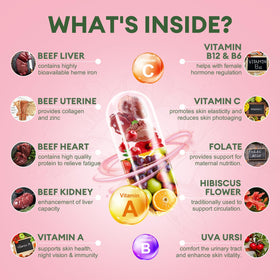 Capsules de complément alimentaire organes de boeuf Totaria, vue de près