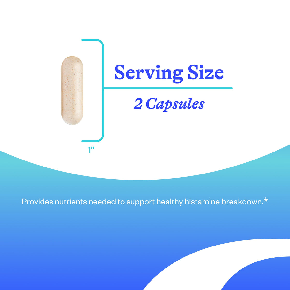 Capsules de complément alimentaire Seeking Health Histamine sur une surface blanche