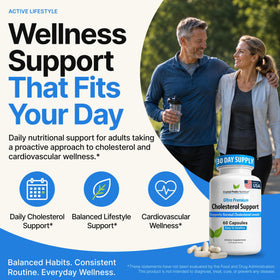Capsules de complément cholestérol CRYSTAL PEAKS NUTRITION en milieu naturel