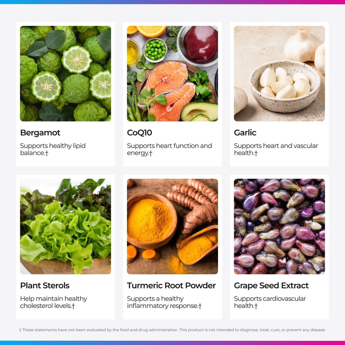 Capsules de complément cholestérol Livingood Daily dans une cuillère
