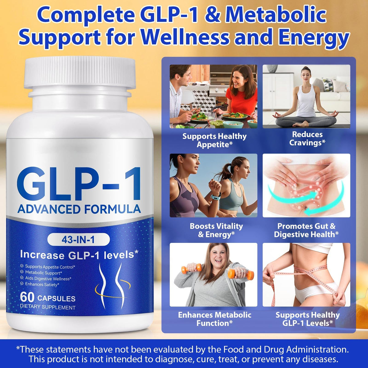 Capsules de complément GLP-1 SOLEMEONY sur une table