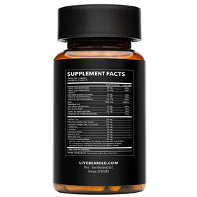 Capsules de compléments alimentaires pour barbe Live Bearded