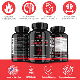 Capsules de Complexe de Vitamines B12 avec Biotine, présentation