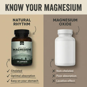 Capsules de Complexe Magnésium Triple Calm Natural Rhythm taille 0