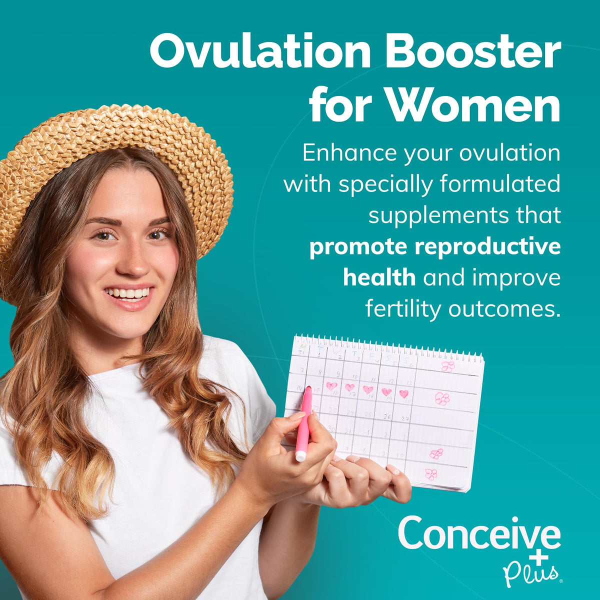 Capsules de CONCEIVE PLUS dans une main