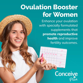 Capsules de CONCEIVE PLUS dans une main