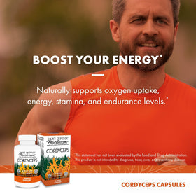 Capsules de Cordyceps Host Defense dans un bol