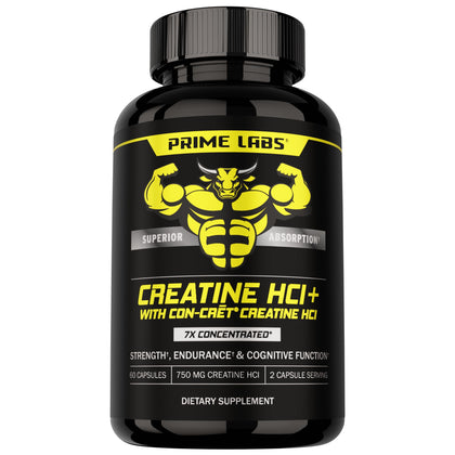 Capsules de Créatine HCl Labs en bouteille
