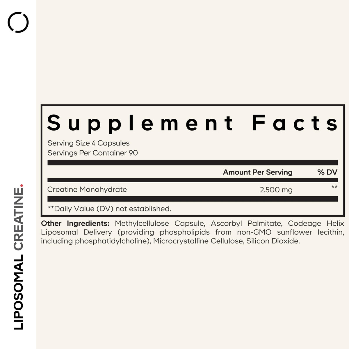Capsules de créatine monohydrate Codeage sur une table