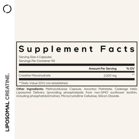 Capsules de créatine monohydrate Codeage sur une table