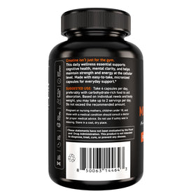 Capsules de créatine Vital Vitamins sur une table