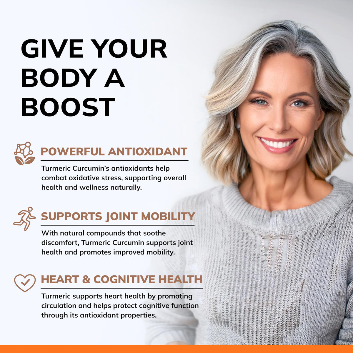 Capsules de Curcuma aSquared Nutrition sur une surface blanche