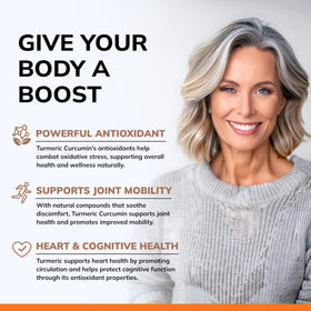 Capsules de Curcuma aSquared Nutrition sur une surface blanche