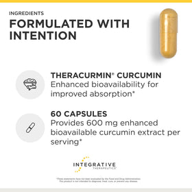 Capsules de curcuma bioactif Theracurmin HP sur fond blanc