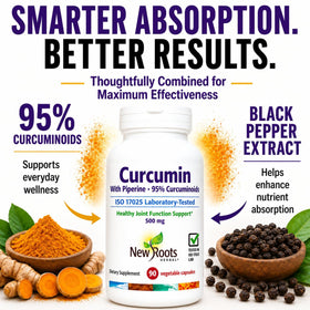 Capsules de Curcuma Curcumine dans une main pour montrer la taille