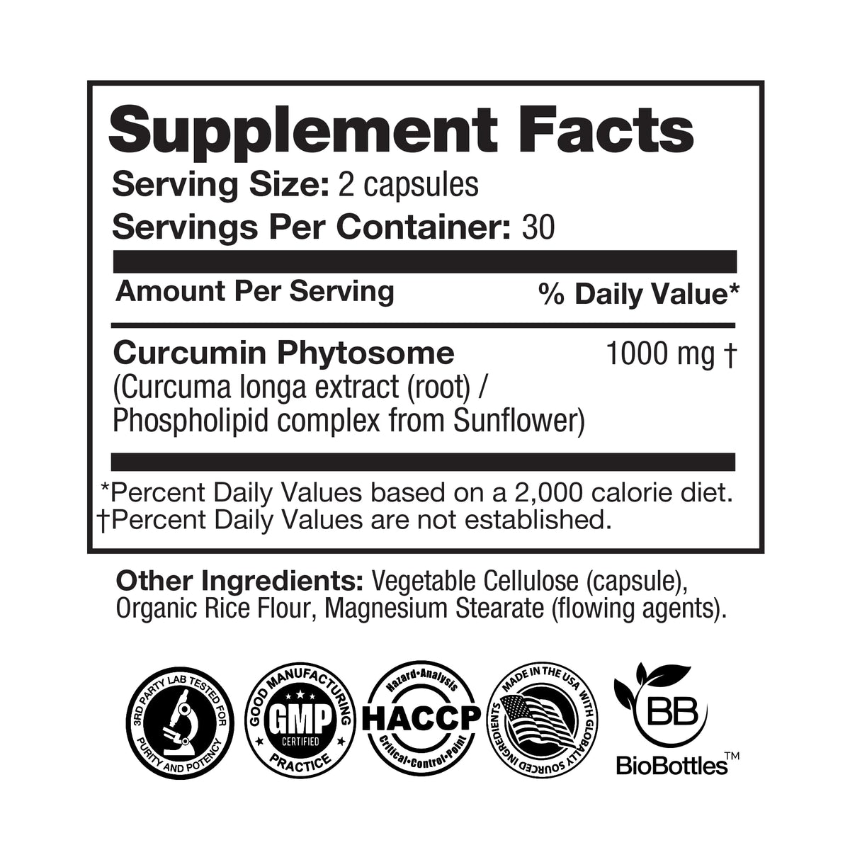 Capsules de curcuma curcumine FEEL GOOD, dosage de 1000mg