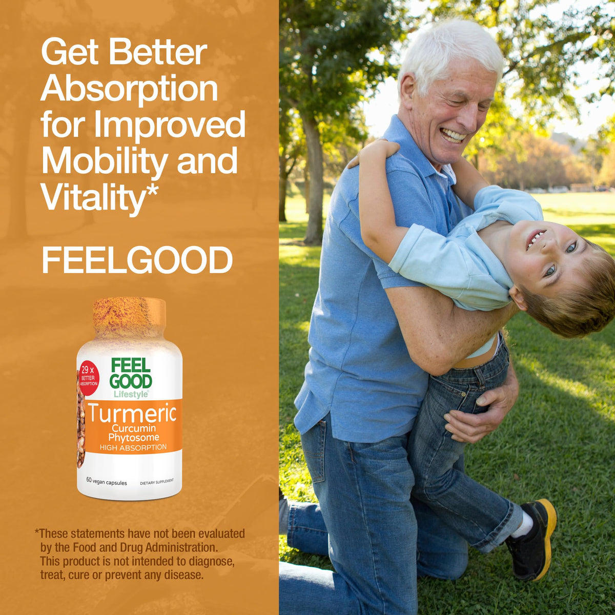 Capsules de curcuma curcumine FEEL GOOD sur une table
