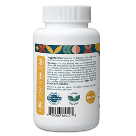 Capsules de curcuma Pattern Wellness sur fond blanc