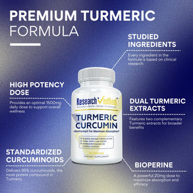 Capsules de curcuma Research Verified, vue de face