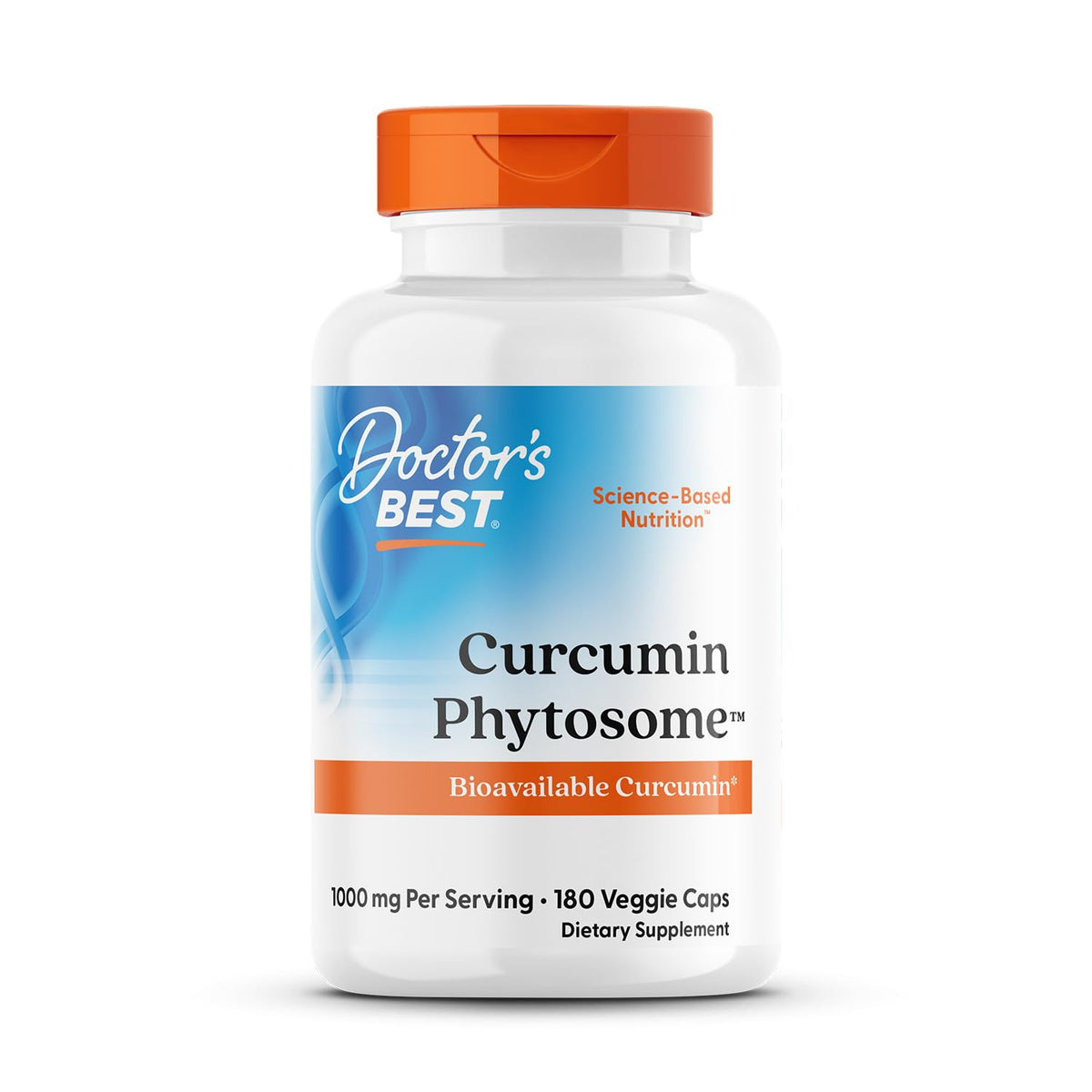 Capsules de Curcumin Phytosome Doctor's BEST en pot de 180 capsules