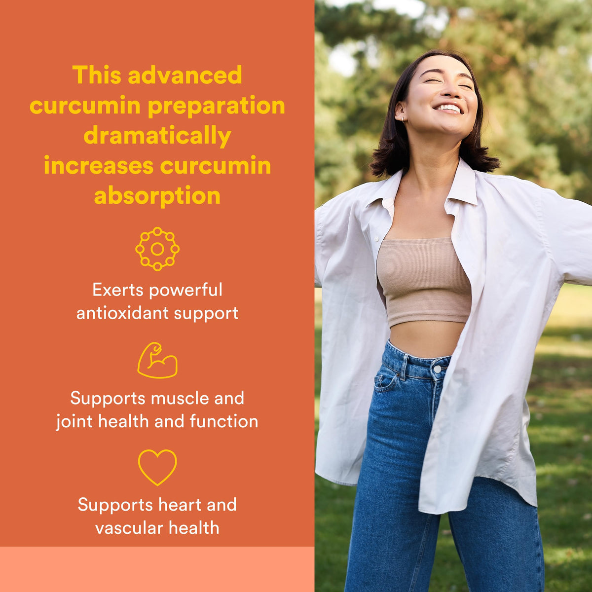 Capsules de CurcuminRich Theracurmin de Natural Factors sur une surface blanche