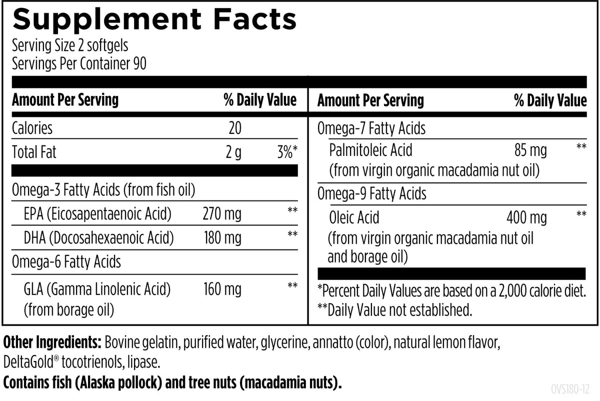 Capsules de Designs for Health OmegAvail Synergy sur fond blanc