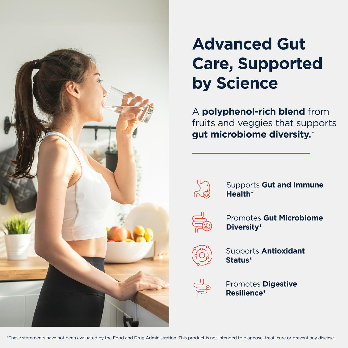 Capsules de Designs for Health PhytoBiome sur une surface blanche