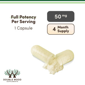 Capsules de Double Wood Apigenin sur une table
