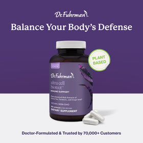 Capsules de Dr. Fuhrman Ultra Cell Biotect sur une table