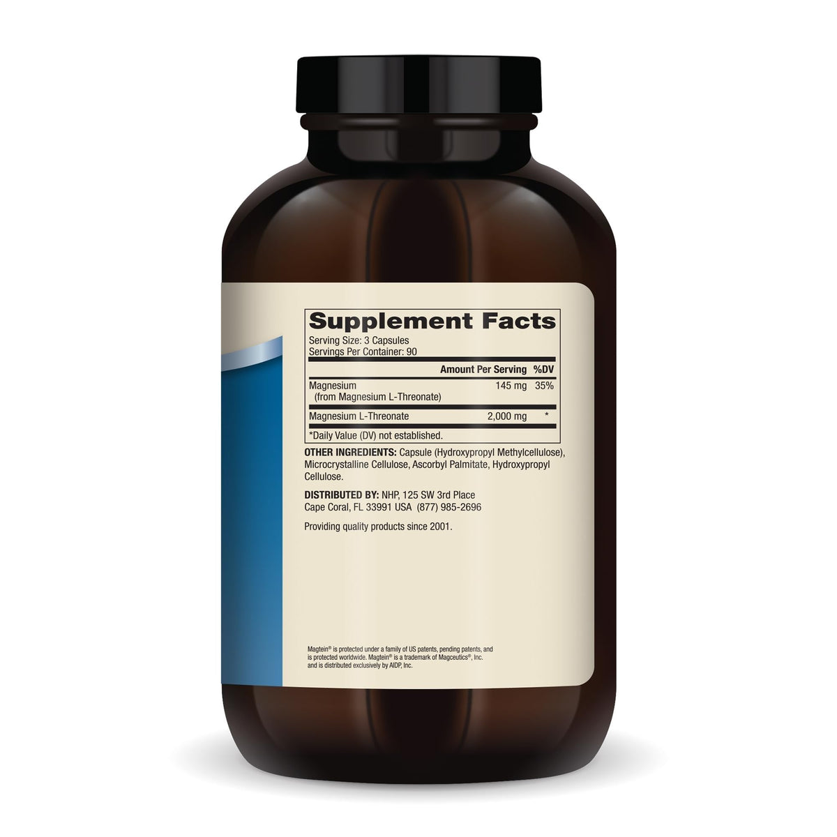 Capsules de Dr. Mercola Magnésium L-Thréonate dans un bol