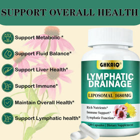 Capsules de drainage lymphatique GHKALQ en vue rapprochée