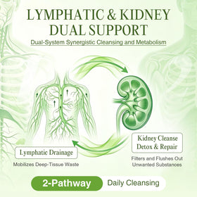 Capsules de drainage lymphatique GREENPEOPLE sur un fond blanc