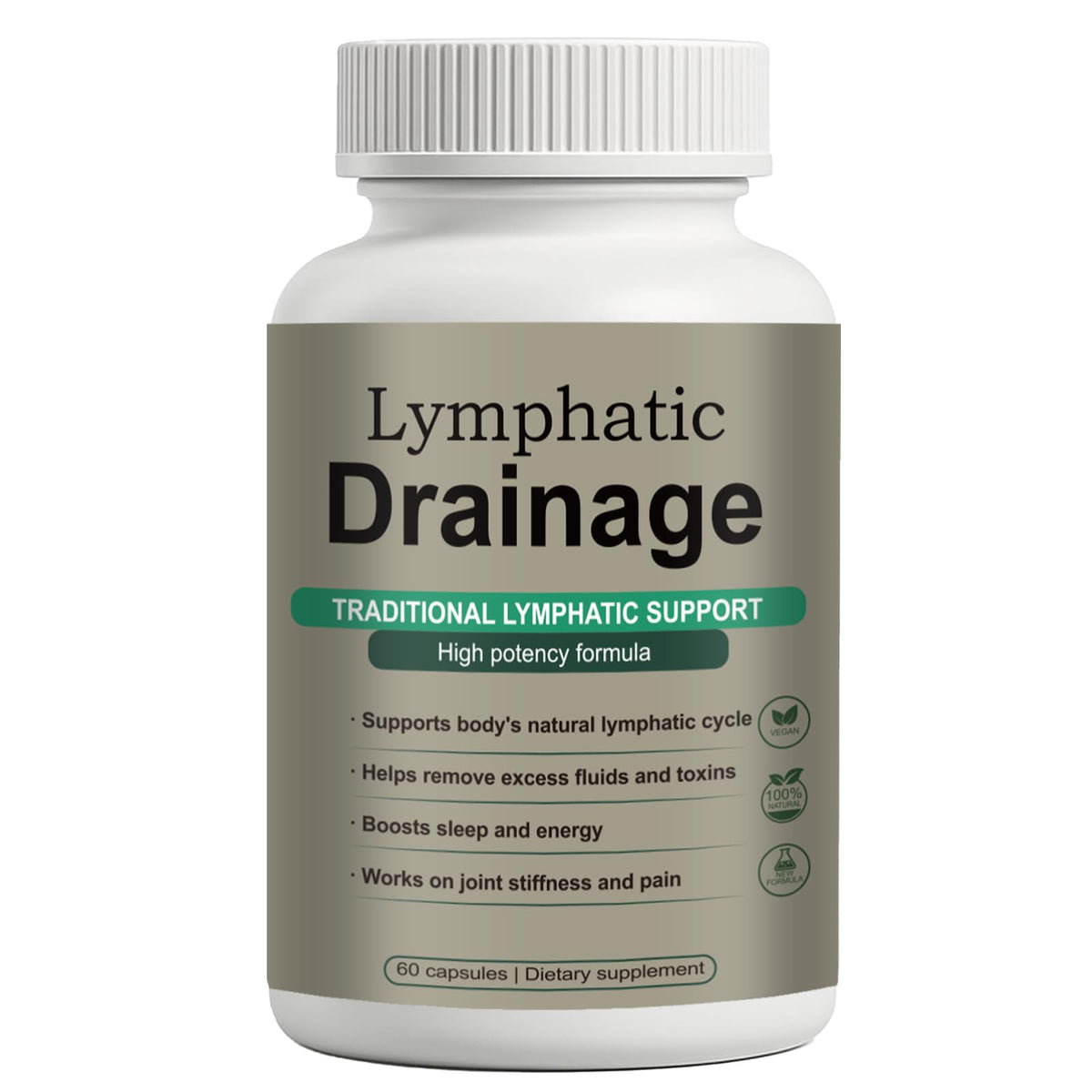 Capsules de drainage lymphatique Qiuumey, vue de face