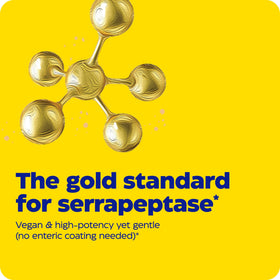Capsules de Enzymedica SerraGold dans une main
