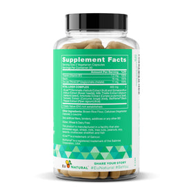 Capsules de Eu Natural Détox Foie avec un verre d'eau